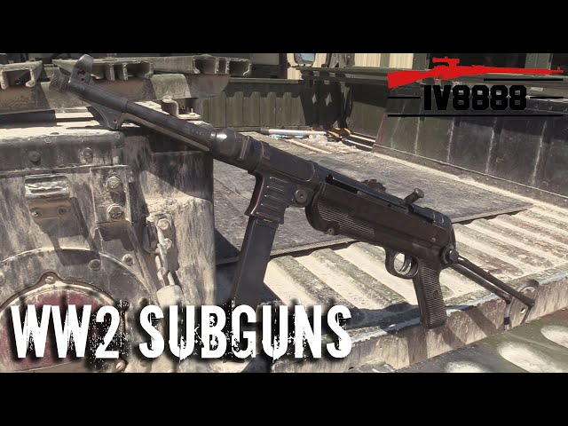 ww2 subguns at drive tanks